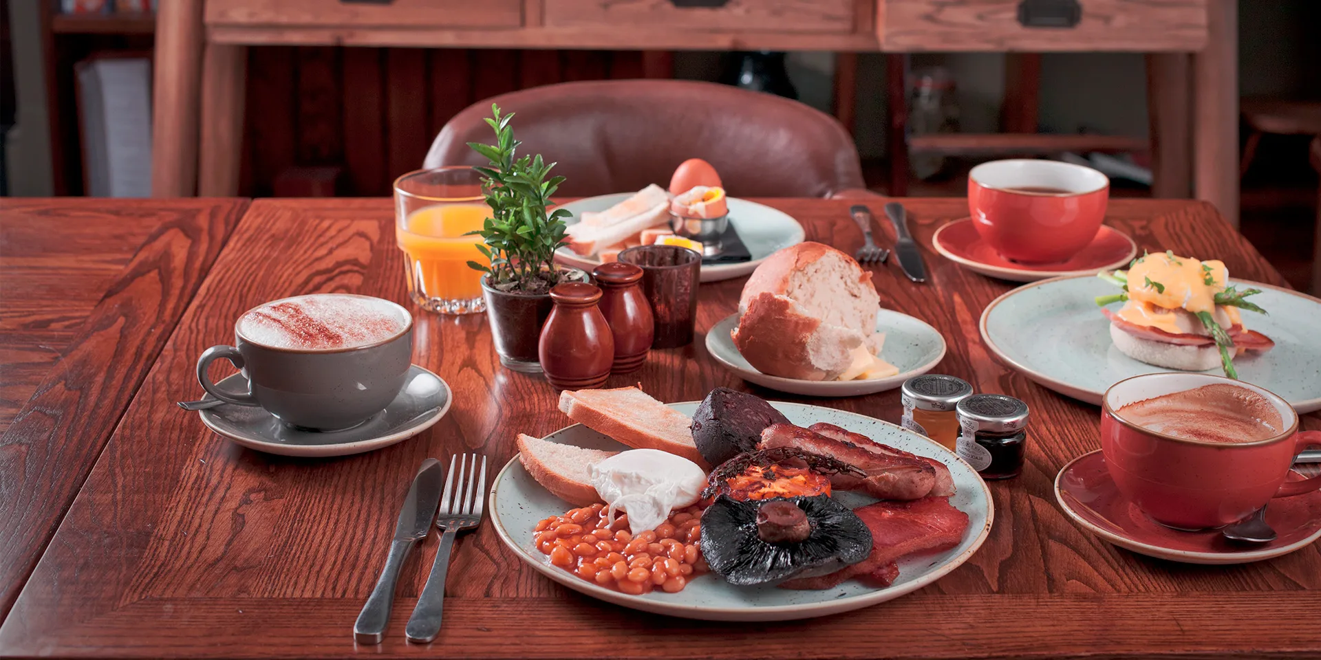 A full Cooked Breakfast from the Masons Arms’s Breakfast menu